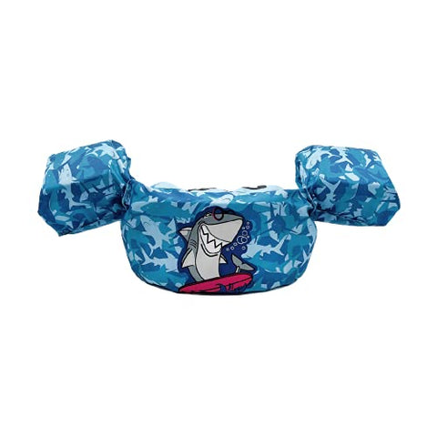 Image of Silfrae Swim Vests Swim Floatation Vest Learn-to-Swim Device Weighing from 30 to 50 lbs (Camo Shark)