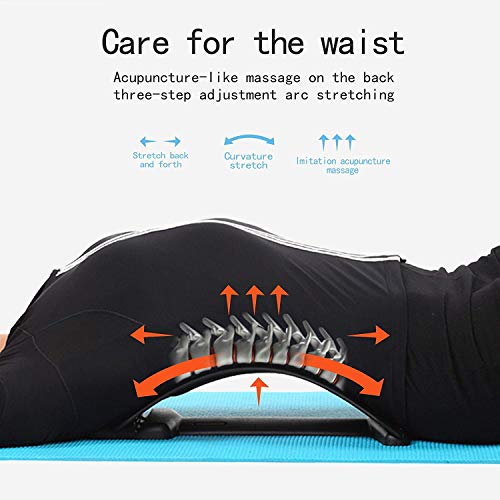 Marklif Magic Back Braces Stretching Device for Bed, Chair & Car, Multi-Level Lumbar Support Stretcher for Lower and Upper Muscle Pain Relief