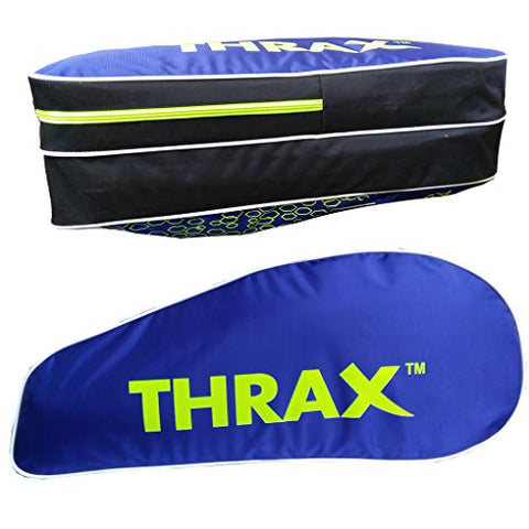 Image of Thrax Astra Series Badminton Kit Bag (Black Blue and Lime)