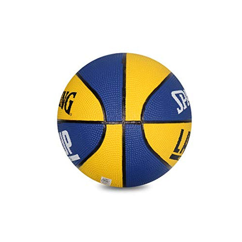 Image of Spalding Layup Rubber Basketball, Size 3 (Blue, Yellow)