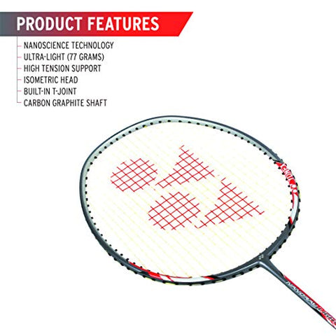 Image of Yonex Nanoray Light 8i LCW Graphite Badminton Racquet with free Full Cover (Purple/Blue, G4, 77 Grams, 30 lbs Tension)