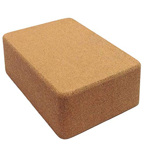 Image of The Yogis™ Cork Yoga Block [[ Set of -2]] Free Yoga Belt 9" x 5" x 3"