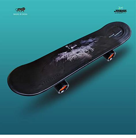 jaspo Power Kids Fiber Skateboard for Beginners (Black, 6 Years & Above, 26" inches)