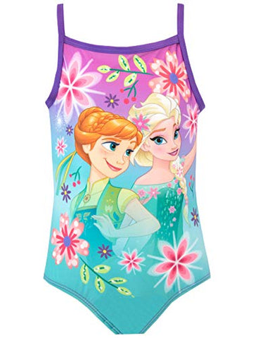 Image of Disney Girls Frozen Swimsuit Size 3T Purple