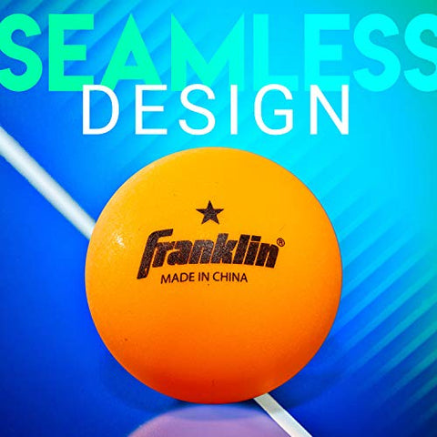 Image of Franklin Sports 1 Star Table Tennis Balls (Pack of 6), Orange, 40 mm
