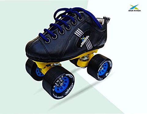 Image of Jaspo pro-10 Quad Shoe Skates (Blue, 6 UK(Foot Length 25.1 cms))
