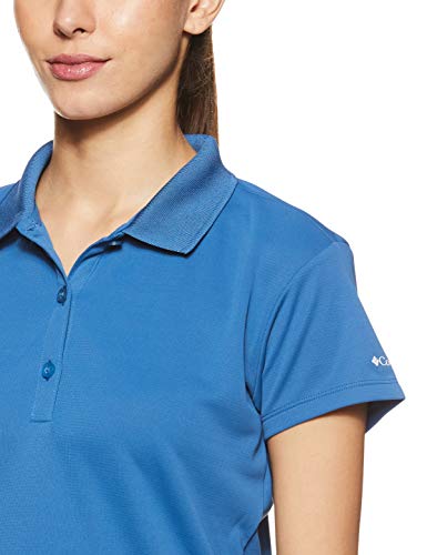 Columbia Women's Plain Regular fit T-Shirt (FL6087-483-M_Deep Rust Storm M)