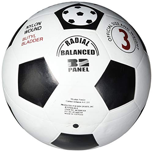 Macgregor Rubber Soccer Ball (Size 3), 3/Multi-Color
