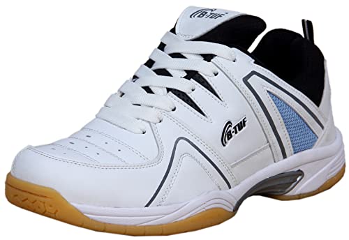 B-Tuf Unisex-Adult White Multisport Training Shoes-9 (Inspire)