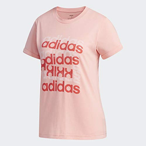 Image of adidas Women's Big Graphic T-Shirt Glory Pink/Core Pink Small