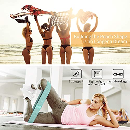 Fashnex Hip Resistance Band for Workout for Men and Women. Exercise Band with Workout Guide, Mini Loop Resistant Band for Toning, Booty, Hips, Glutes, Thighs, Legs, Abs at Home or Outdoors.