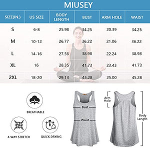 Miusey Yoga Tops, Womens Mesh Workout Tanks Sleeveless Tunic Crew Neck Loose Fit Pattern Print Racerback Activewear Summer Casual Climbing Athletic Shirt Sport Clothes Camo Red M