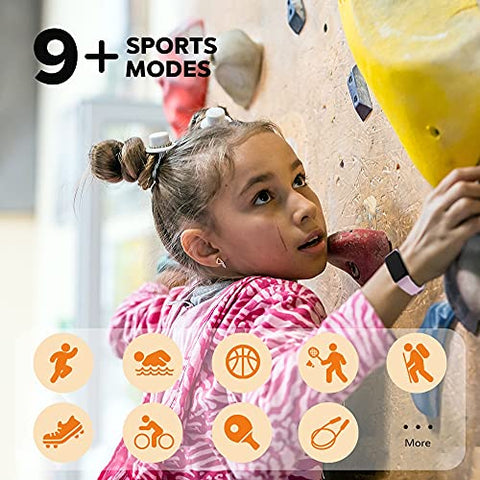 Image of Poryoo Fitness Tracker Watch for Kids Girls Boys Teens, Waterproof Activity Tracker with Pedometer, Calories Counter, Heart Rate, Sleep Monitor, Alarm Clock, Great Kids Gift