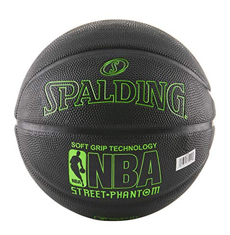 Image of Spalding NBA Street Phantom Basketball 29.5" - Neon Green/Black
