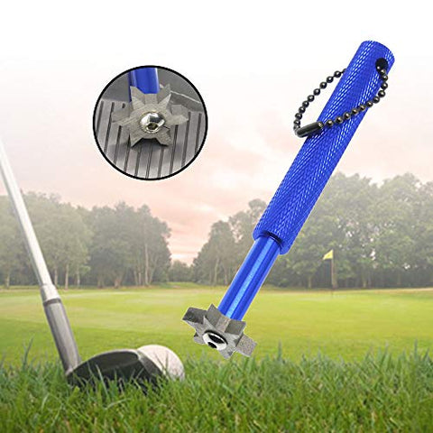 Image of HISTAR Golf Club Groove Sharpener and Cleaner Tool with 6 Heads from Specialty Golf Products (Blue)