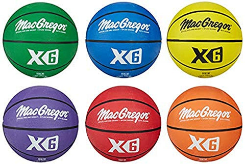 Image of MacGregor Multicolor Basketballs (Set of 6) - Official Size (29.5")