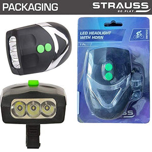 Strauss Bicycle LED Headlight with Horn