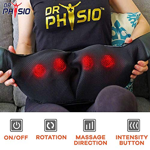 Image of Dr Trust Physio (USA) Electric Heat Shiatsu Machine Body Massagers (for Cervical Neck Shoulder & Back Pain Relief)