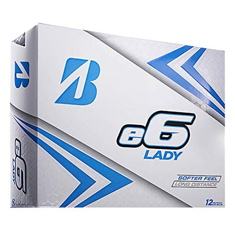 Image of Bridgestone 2019 e6 Lady White Golf Balls (One Dozen)