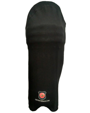 Khel India Cricket Pads Colored Covers (Black)