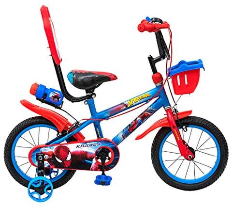 Image of Kraasa Spider Kids Cycle for 3 to 5 Years Boys & Girls (14t-Semi-Assembled)