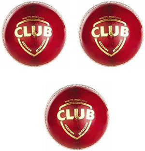 Gyronax Leather Cricket Ball , Size Standard, (Red)