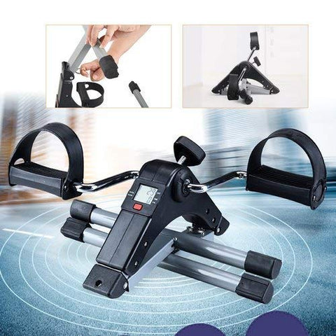 Image of Izoo® Mini Digital Fitness Cycle | Indoor Foot Paddle Exerciser with Adjustable Resistance LCD Display Calorie Counter | Perfect Weight Loss Kit for Men & Women | Best for Home Gym Cardio Exercise
