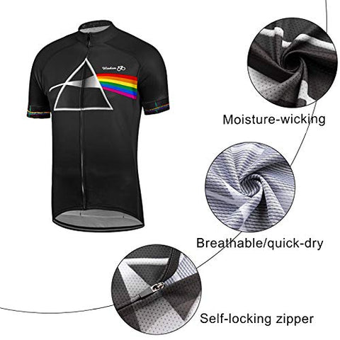 Image of Men's Cycling Jersey Set Short Sleeve MTB Jersey Road Bike Clothing Shirts Shorts with 3D Padded Outdoor Riding Sportswear