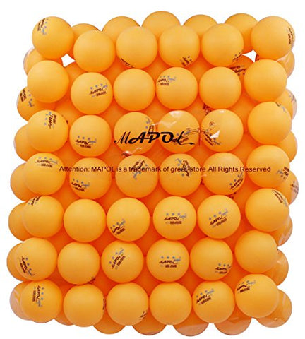 Image of REGAIL 100 Yellow Regail 3-star 40mm Table Tennis Balls Advanced Training Ping Pong Balls
