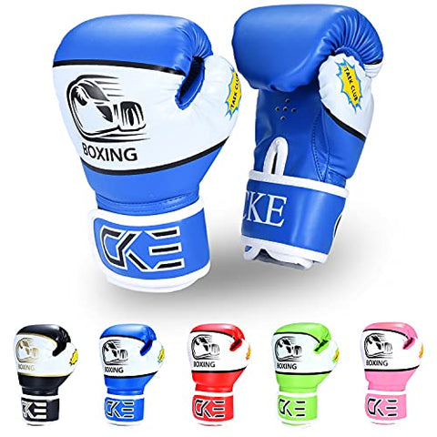 Image of CKE Kids Boxing Gloves for Kids Boys Girls Junior Youth Toddlers Age 5-12 Years Training Boxing Gloves for Punching Bag Kickboxing Muay Thai