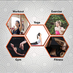 JoyFit Resistance Tube, Toning Tube with Door Anchor for Exercise, Workout - Blue ( 7-10 KG )