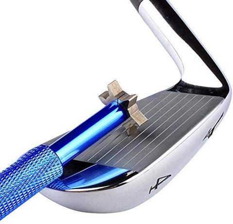 Image of HISTAR Golf Club Groove Sharpener and Cleaner Tool with 6 Heads from Specialty Golf Products (Blue)