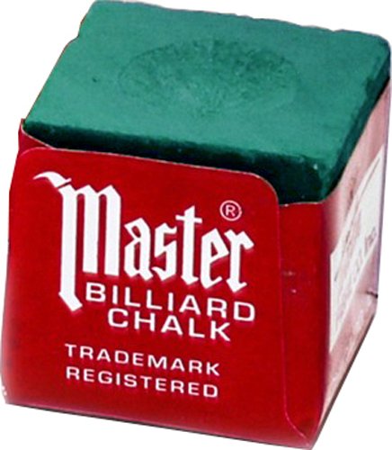 Master Billiard/Pool Cue Chalk, Gross Box, 144 Cubes, Spruce