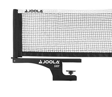 Image of JOOLA Easy Competition Table Tennis Net and Post Set  - Portable and Easy Setup 72" Regulation Size Ping Pong Screw On Clamp Net