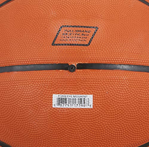 Nike BS3009-855 Rubber Basketball, Size 7, (Orange, Black, Metal Silver)