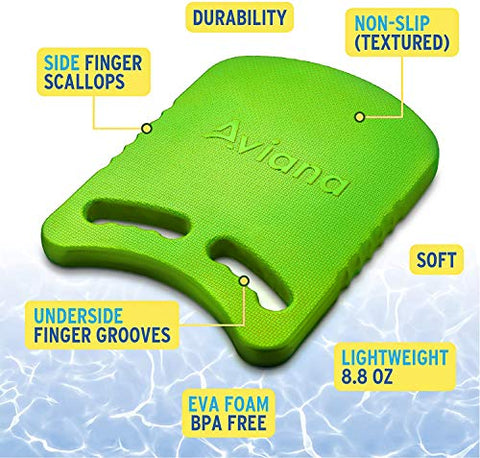 Image of Junior Kickboard Buoy for Youth Children & Toddlers Swimming Aid & Exercise Training Board for Kids to Learn to Swim in The Pool & Open Waters | EVA Material & BPA Free (Green 1-Pack)