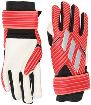adidas Adult Nemeziz Training Soccer Goalkeeper Gloves , Active Red/Silver Metallic/Solar Red , 12
