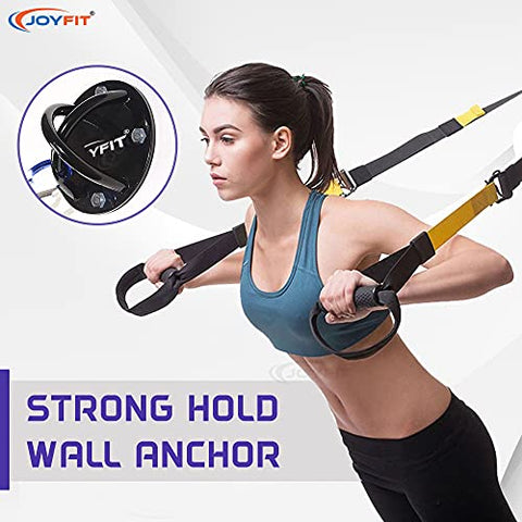 Image of JoyFit Suspension Strap Trainer Wall Mount Anchor Bracket Hook