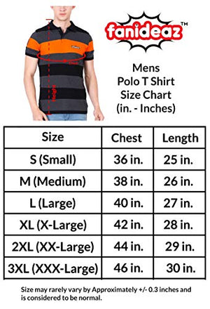 fanideaz Branded Mens Cotton Polo T-Shirts for Men Stylish_GY_XL Grey
