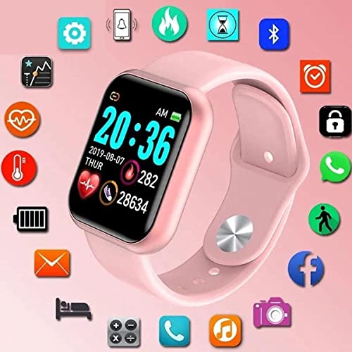 Infinizy (END OF THE SEASON OFFER WITH 12 YEARS WARRANTY) Waterproof Smart Watch JB20 For Men/Women/Boys/Girls and All Age Group Features Like Daily Activity Tracker, Heart Rate Sensor, Sleep Monitor And Basic Functionality- BLACK