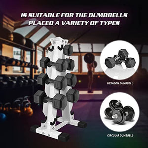 HAI+ Dumbbell Storage Rack Stand Holder, Solid Steel Dumbbell Rack Holder, A-Frame 3 Tier Weight Dumbbell Storage Racks, Free Weights Dumbbells Set for Home Gym Exercise (5 Tier)