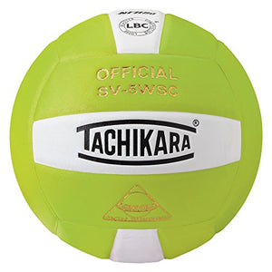 Tachikara Sensi-Tec Composite Volleyball, Lime Green/White