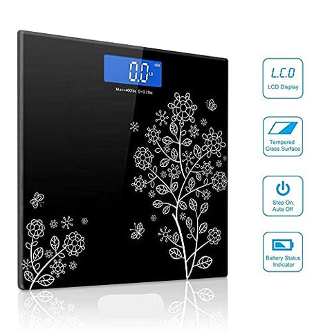 Image of QUARK MART- India Heavy Thick Tempered Glass Lcd Display Weighing Machine Digital, Weight Machine For Human Body Digital Weighing Scale, Weight Scale