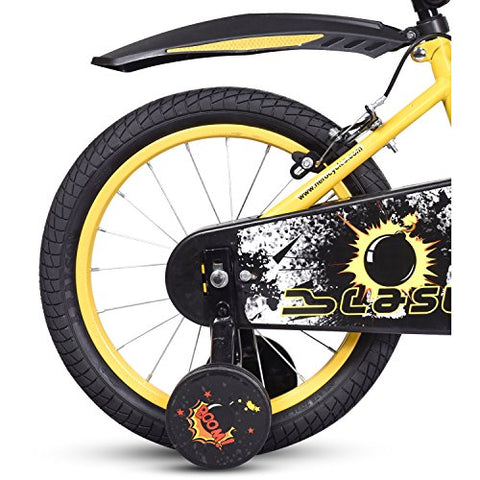 Image of Hero Unisex-Youth Blast 16T Single Speed Mountain Bike Cycle (Yellow) (Hero Blast 16T)