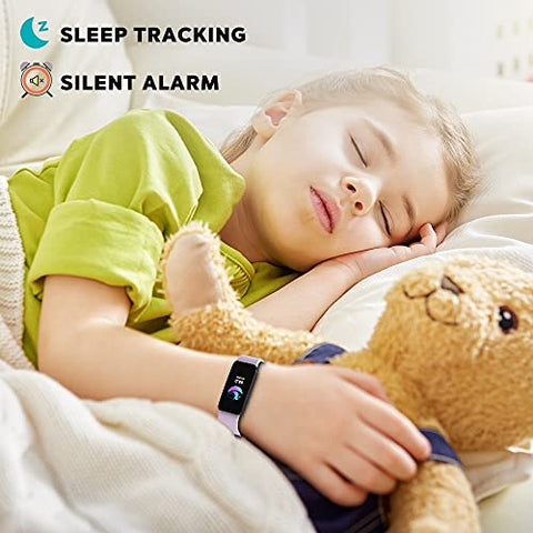 Image of Poryoo Fitness Tracker Watch for Kids Girls Boys Teens, Waterproof Activity Tracker with Pedometer, Calories Counter, Heart Rate, Sleep Monitor, Alarm Clock, Great Kids Gift