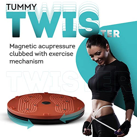 Image of LivEasy Fitness Tummy Twister, Abdominal ABS Exerciser Body Toner-Fat Buster Oblique Workout Perfect Waist Trimmer Home Gym Equipment for Men and Women(Multicolor)