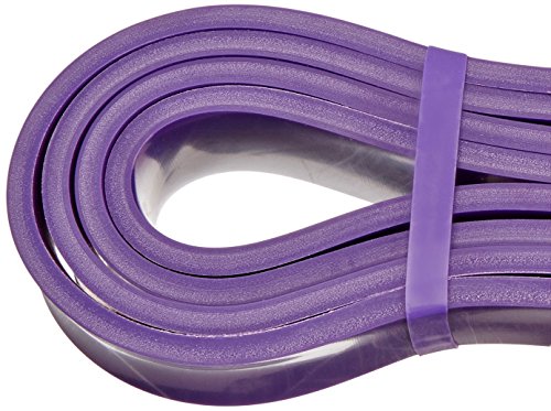 AmazonBasics Resistance and Pull up Band for Chin Ups, Pull Ups and Stretching (Resistance 18.1 Kg to 36.3 Kg), 1.25" wide, rubber, purple