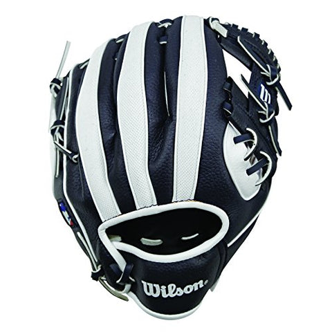 Image of Wilson A200 10" San Diego Padres Glove Right Hand Throw, Navy/White