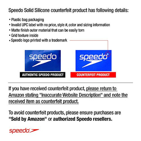 Image of Speedo Elastomeric Solid Silicone Swim Cap, Sport Neon, One Size