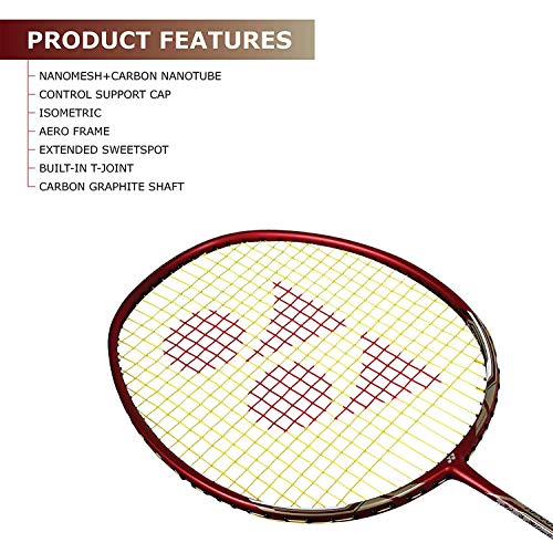 YONEX Nanoray 7 Graphite Badminton Racquet(Red)